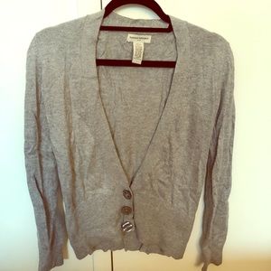 Banana republic gray sweater cardigan